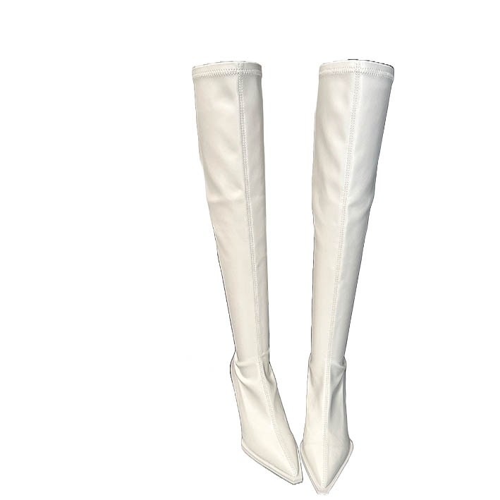 2023 Fall French Pointed Toe Over Knee High Boots for Women Stretch Slim High Heel Boots - Image 5