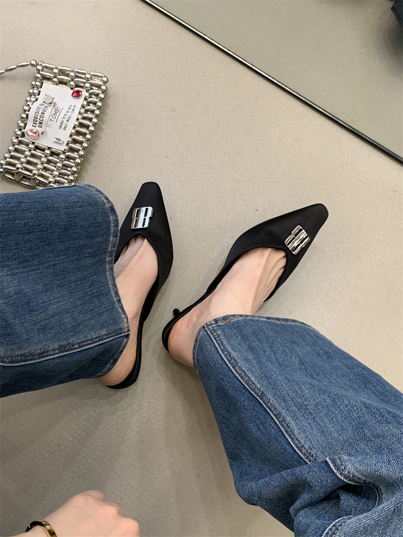 2026 Spring Women's Square Toe Slingback Heels 35-40 - Style 4ff5a2 - Image 3