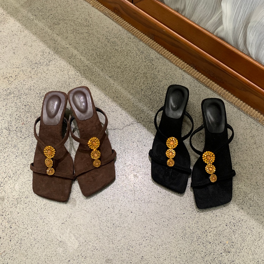 French Minimalist Bow High Heel Open Toe Slingback Sandals Fairy Style Daily Casual Women's Sandals